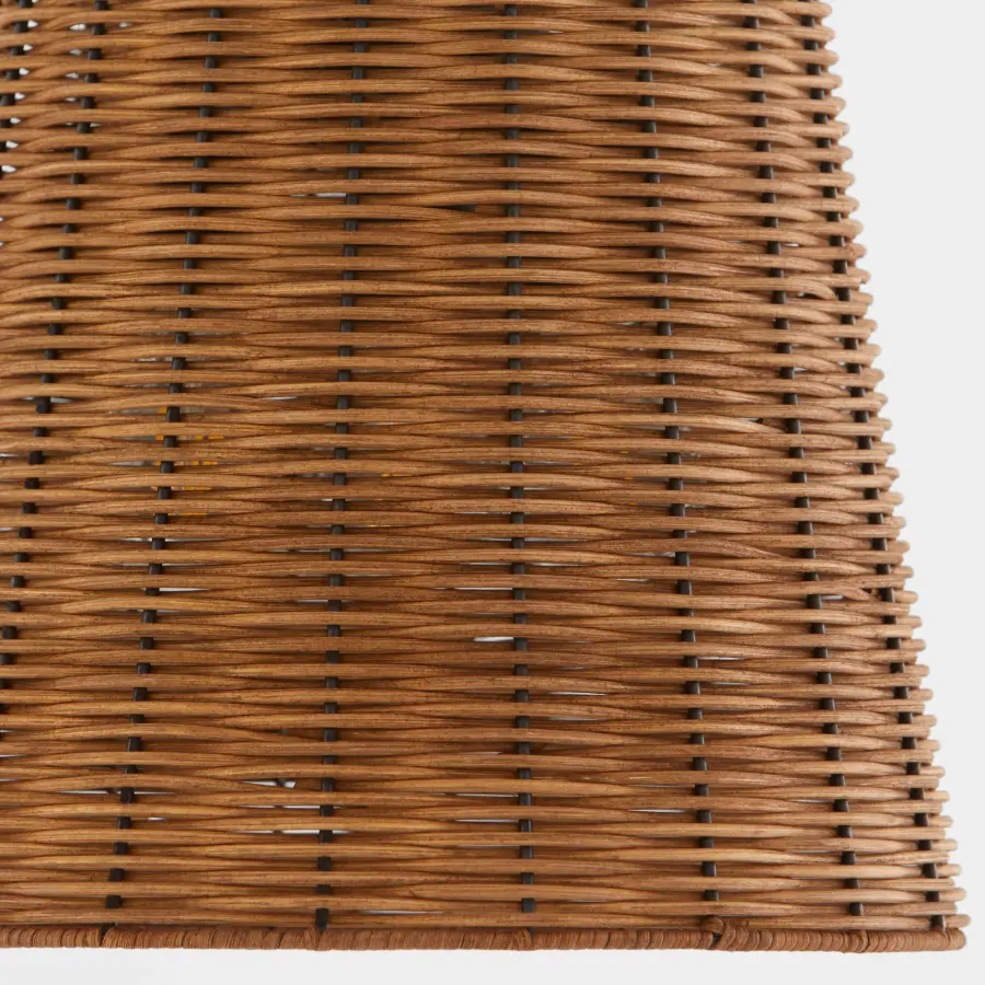 Robinson Wicker 3-Light Pendant in Matte Black - Image 4
