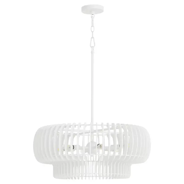 Harrelson 6-Light Pendant in Studio White - Image 1