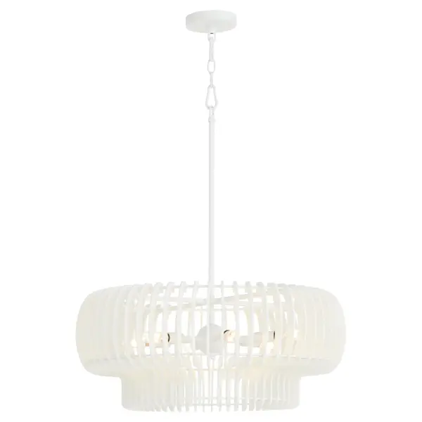 Harrelson 6-Light Pendant in Studio White - Image 2