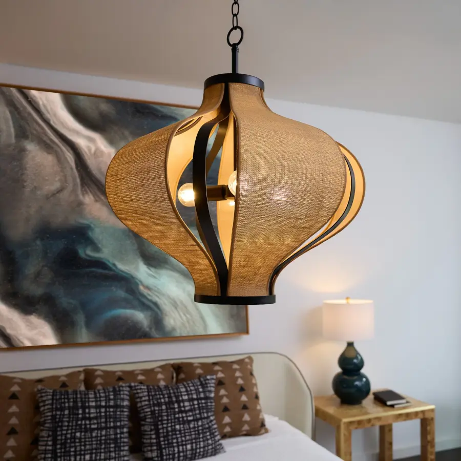 Monroe 3-Light Pendant in Matte Black - Image 7