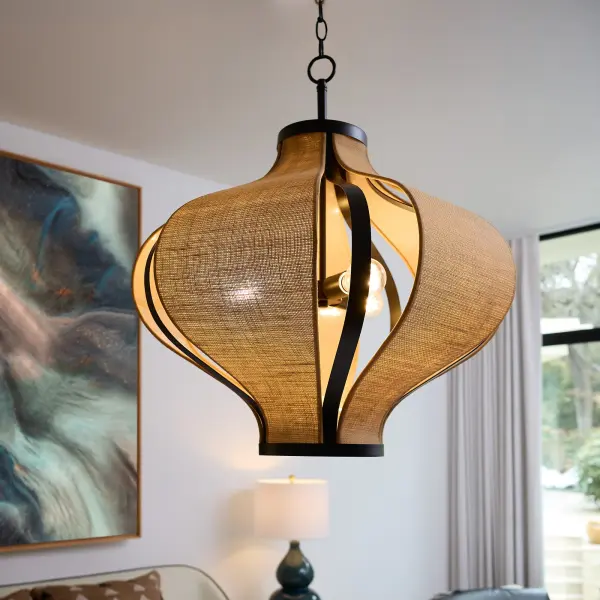 Monroe 3-Light Pendant in Matte Black - Image 8
