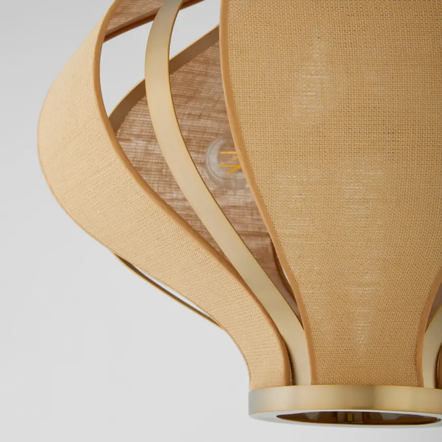 Monroe 3-Light Pendant in Aged Brass - Image 3