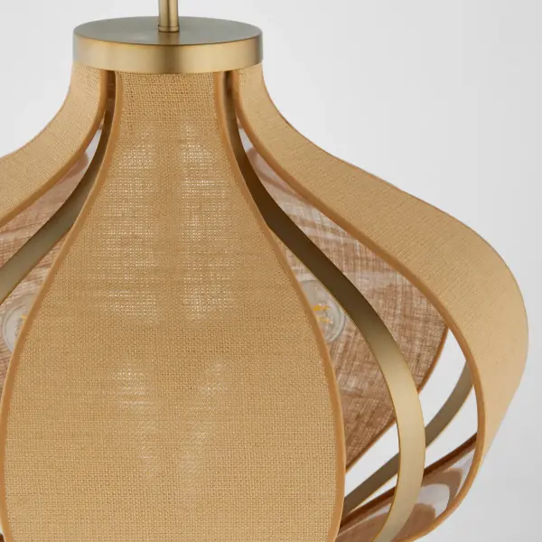 Monroe 3-Light Pendant in Aged Brass - Image 5