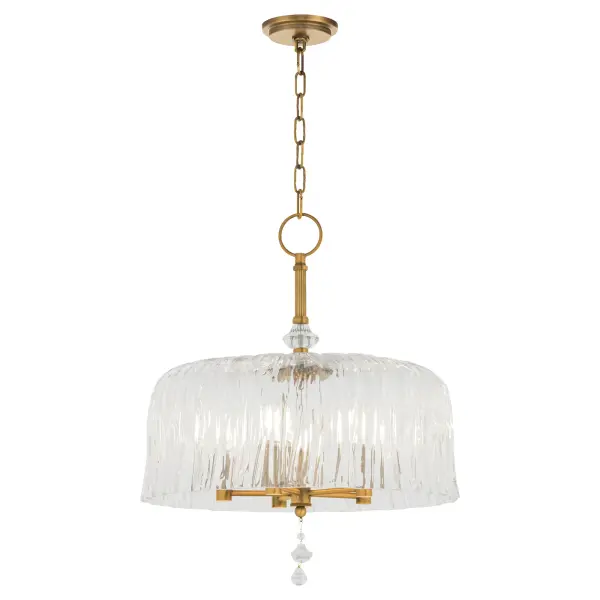 Meriam 5-Light Pendant in Brushed Brass - Image 2