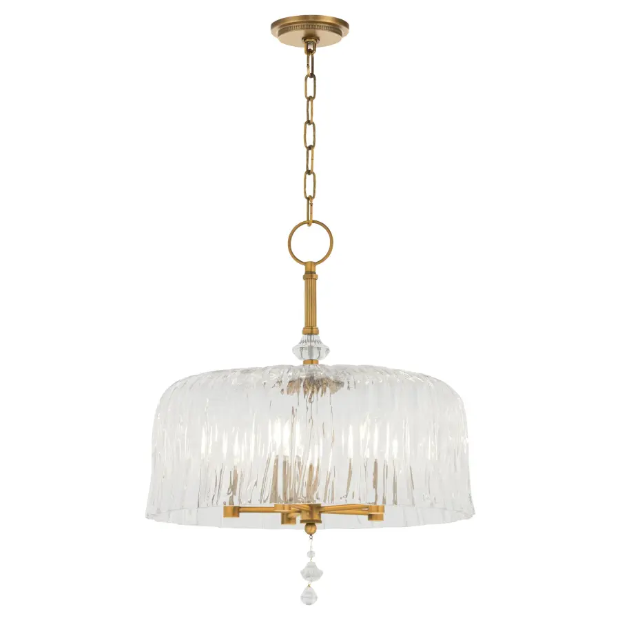 Meriam 5-Light Pendant in Brushed Brass - Image 2