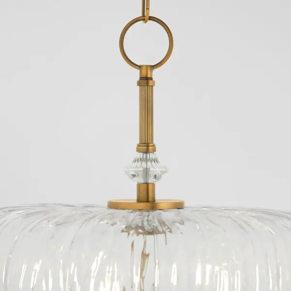 Meriam 5-Light Pendant in Brushed Brass - Image 3