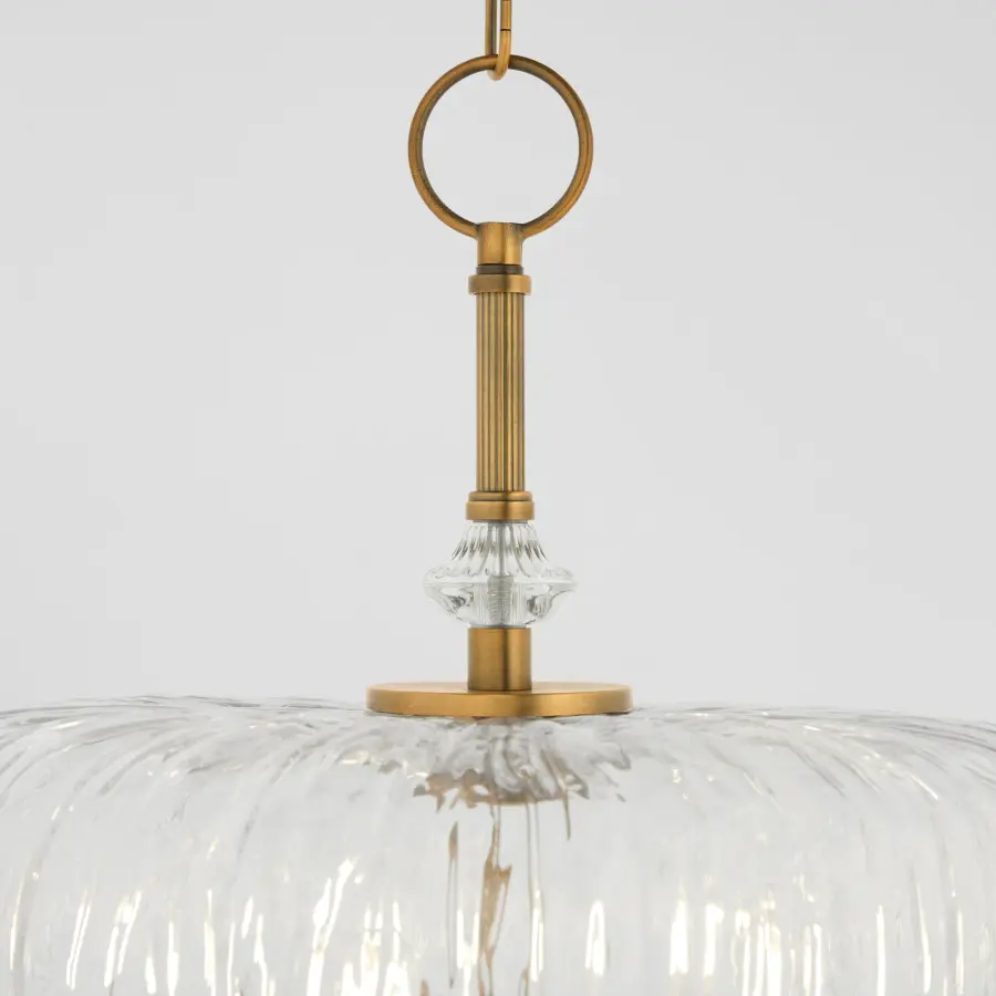 Meriam 5-Light Pendant in Brushed Brass - Image 3
