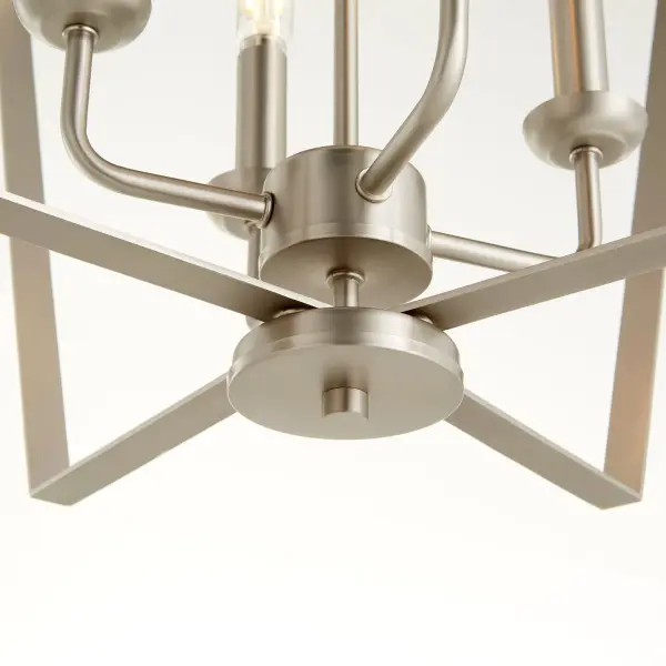 Transitional 4-Light Satin Nickel Pendant - Image 2