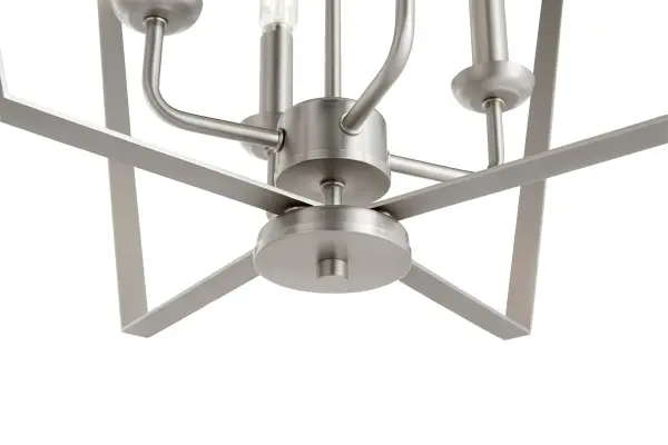 Transitional 4-Light Satin Nickel Pendant - Image 3