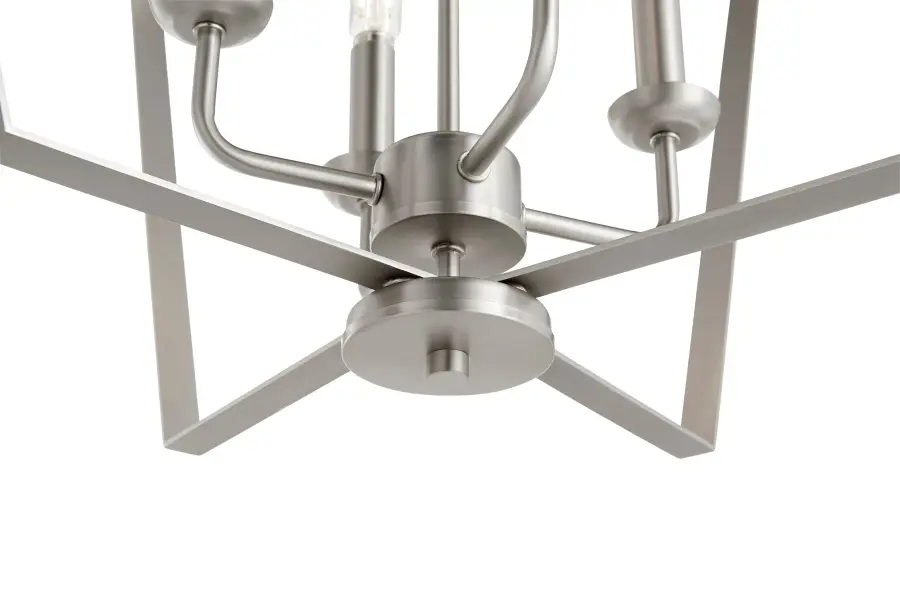 Transitional 4-Light Satin Nickel Pendant - Image 3