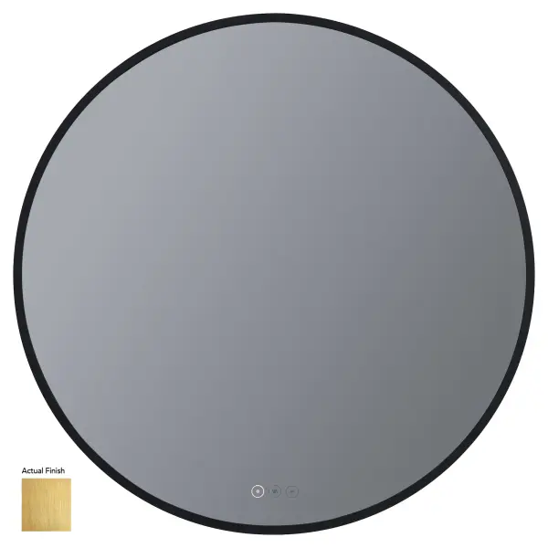 The Soleil LED Mirror combines sophisticated brushed brass styling with practical features like 5CCT adjustable lighting and anti-fog functionality. Perfect for modern bathrooms seeking both beauty and performance.