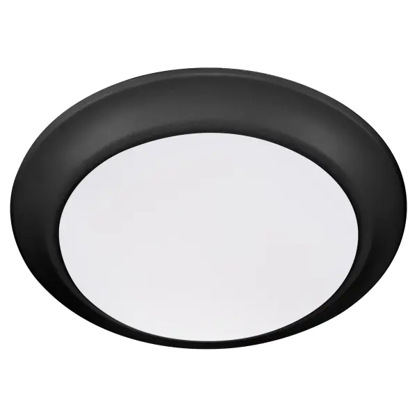7" Wet-Rated LED Disk Light in Matte Black - Image 1