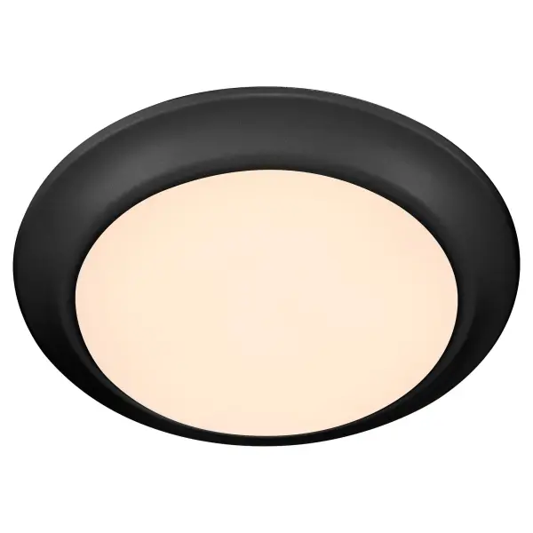 7" Wet-Rated LED Disk Light in Matte Black - Image 2