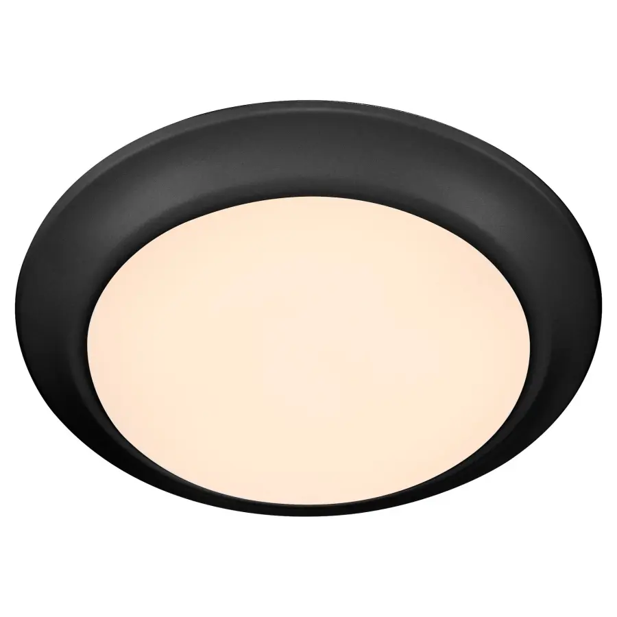 7" Wet-Rated LED Disk Light in Matte Black - Image 2