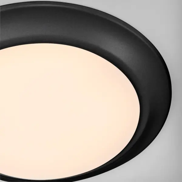 7" Wet-Rated LED Disk Light in Matte Black - Image 3