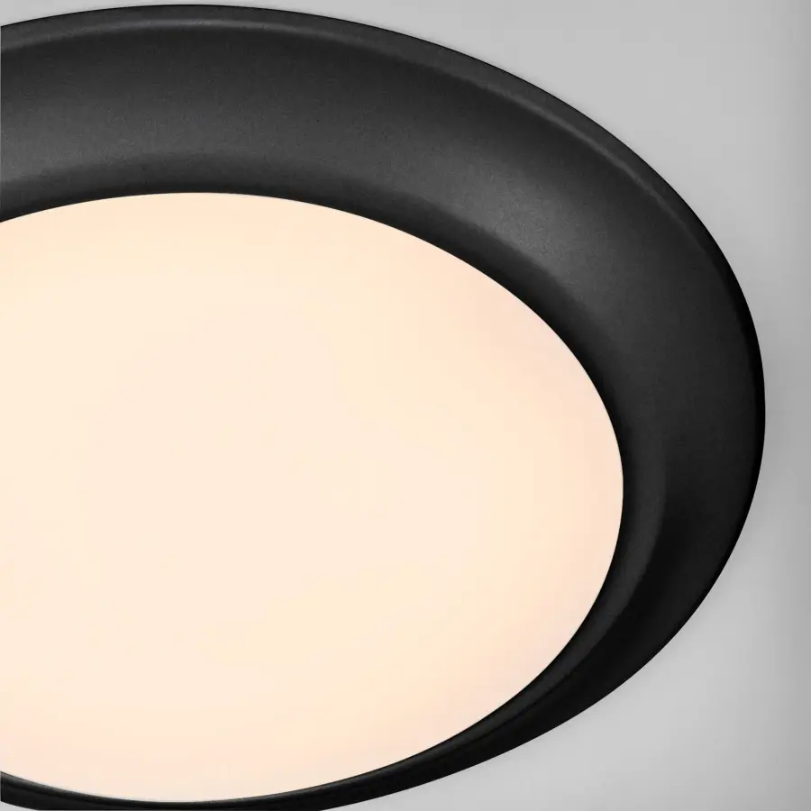 7" Wet-Rated LED Disk Light in Matte Black - Image 3