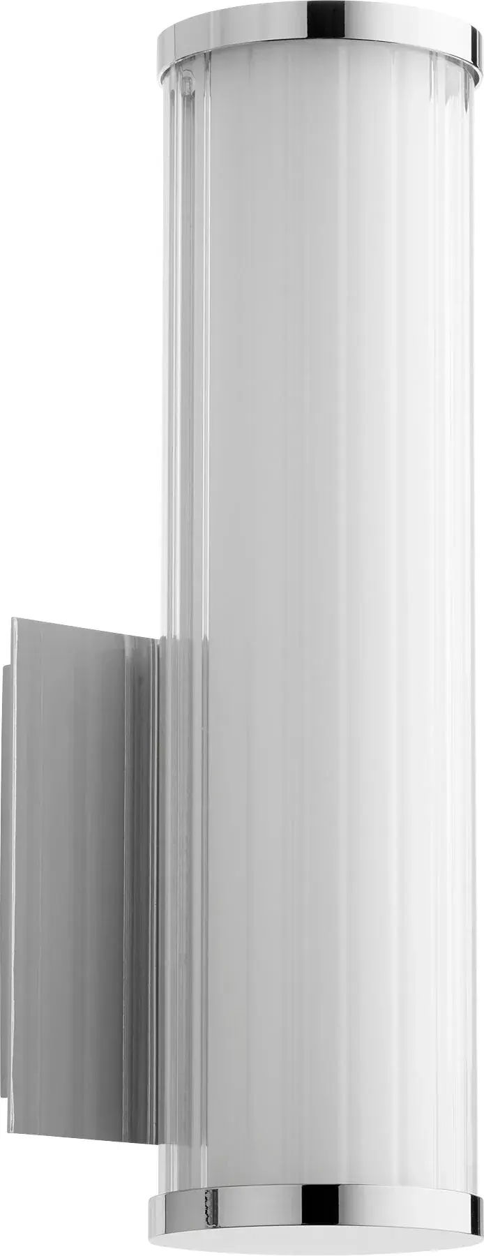 LED 13" Glass & Acrylic Wall Sconce in Polished Nickel - Image 1