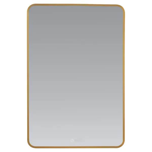 Aero 24" x 36" LED Mirror in Brushed Brass - Image 5