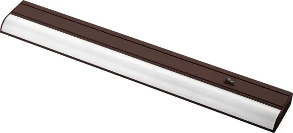 This 24-inch LED under cabinet light delivers focused, energy-efficient illumination in a low-profile design. The oiled bronze finish adds warmth while maintaining a contemporary aesthetic perfect for kitchens and offices.