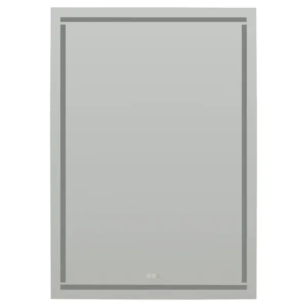 The Lingo LED Mirror combines contemporary design with smart functionality. Four frosted LED areas provide customizable lighting from warm to cool tones, while the built-in anti-fogger ensures clarity in steamy bathrooms.