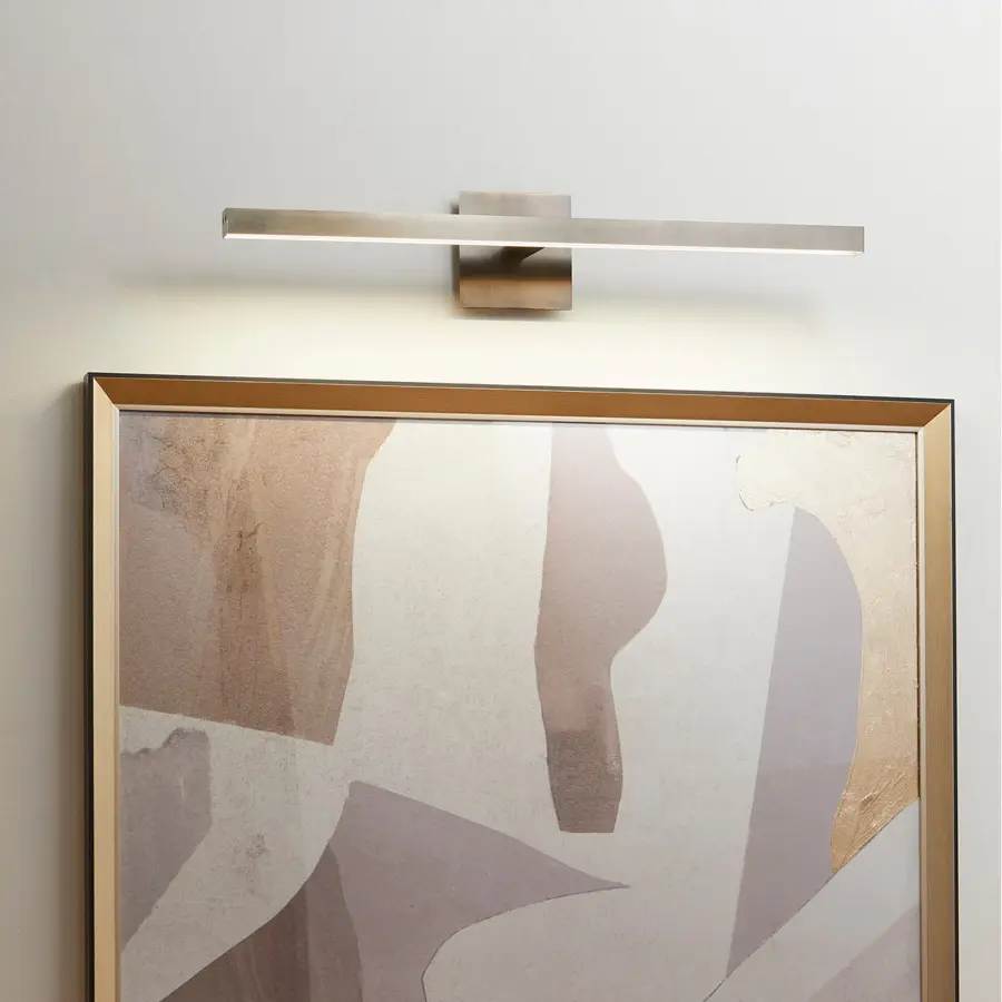 30" LED Picture Light in Aged Brass - Image 6