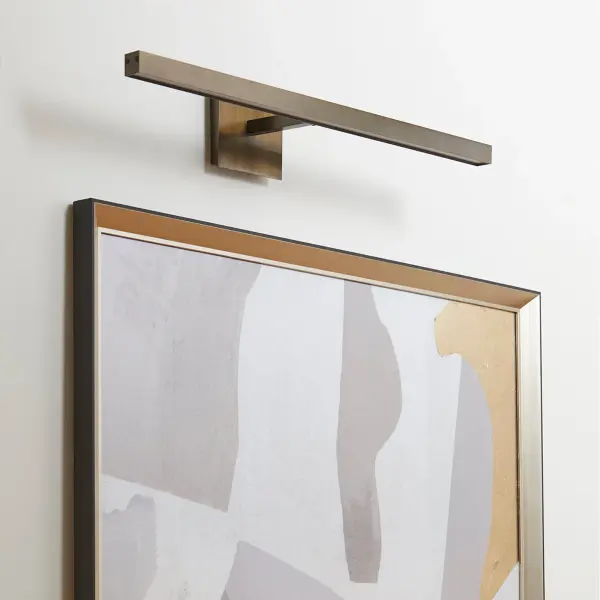30" LED Picture Light in Aged Brass - Image 7