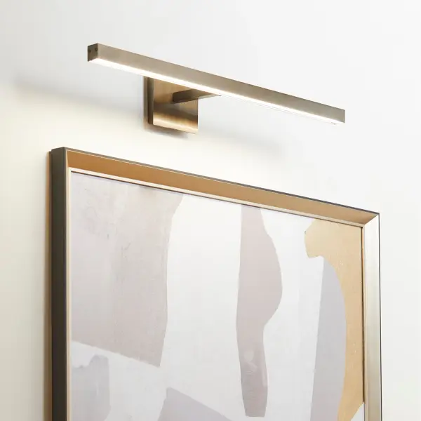 30" LED Picture Light in Aged Brass - Image 8