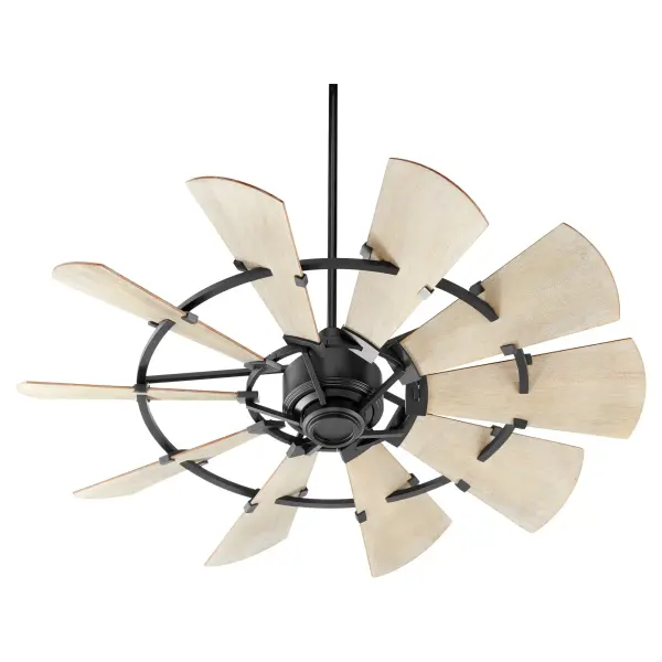 The Windmill 52" fan delivers exceptional performance with its 10-blade wagon wheel design and impressive 2881 CFM airflow. The 6-speed DC motor with remote control offers quiet, efficient operation while the dramatic 30-degree blade pitch maximizes air circulation.