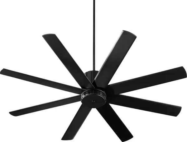 The Proxima 60" ceiling fan combines sophisticated contemporary design with exceptional functionality. Its upturned eight-blade configuration maximizes air circulation while the cylindrical housing adds architectural interest.