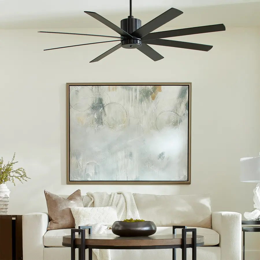 Proxima 72" 8-Blade Ceiling Fan in Textured Black - Image 5