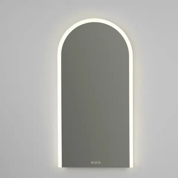 The Starlet LED Mirror combines timeless elegance with modern technology, featuring 5CCT selectability, dimmable lighting, and anti-fog functionality. Its frameless design seamlessly complements any bathroom decor. - alternate view