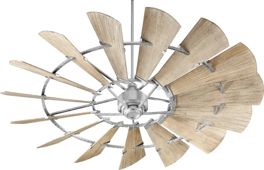 Windmill 72" Galvanized Transitional Ceiling Fan - Image 1
