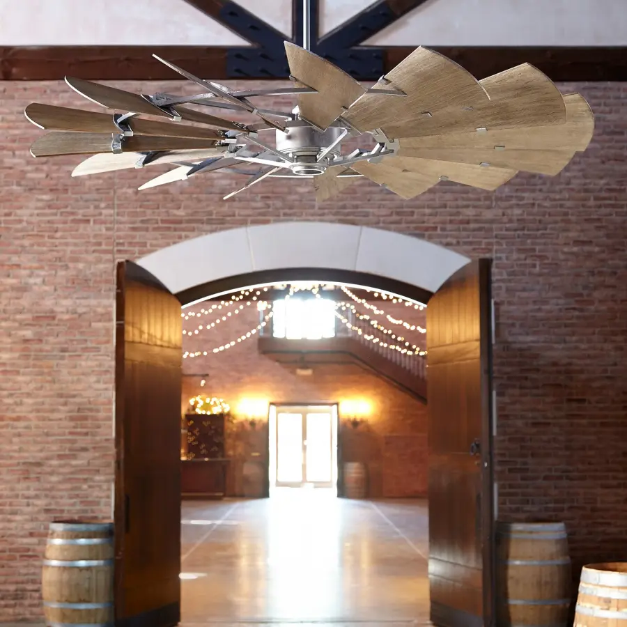 Windmill 72" Galvanized Transitional Ceiling Fan - Image 3