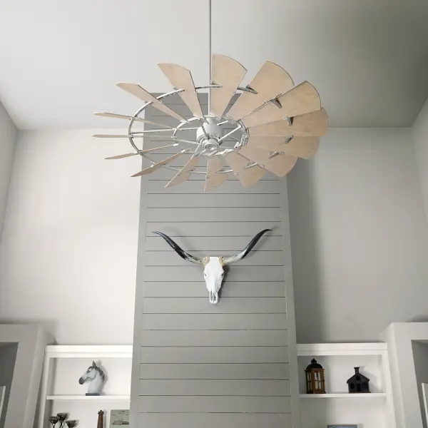 Windmill 72" Galvanized Transitional Ceiling Fan - Image 8