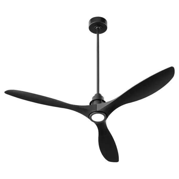 The Marino 54" ceiling fan combines modern aesthetics with practical functionality. Its matte black finish and monochromatic blade design deliver both style and powerful air circulation, while LED integration provides energy-efficient lighting.