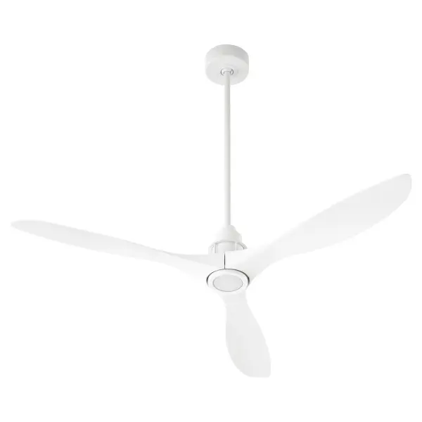 The Marino 54" ceiling fan combines modern aesthetics with practical functionality. Its chrome-finished motor and dark monochromatic blades create striking visual contrast while delivering reliable air circulation.