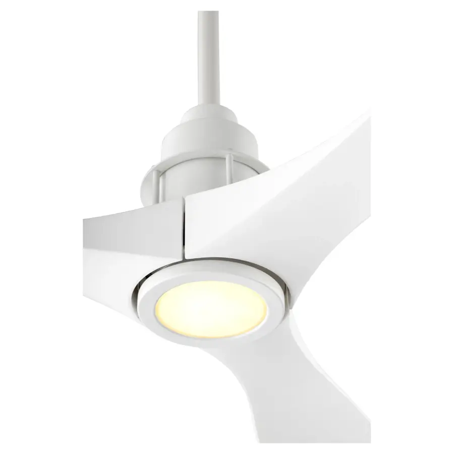 Marino 54" Studio White LED Damp Ceiling Fan - Image 3