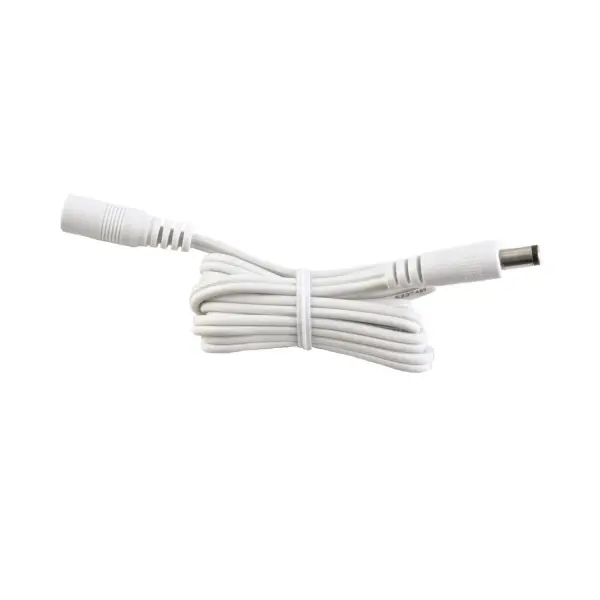 DC Extension Cable - White, 39 in. Finish: White Width: 8.00" Height: 0.30" Length: 0.60" Weight: 0.05 lb Manufacturer Warranty: 2 Years