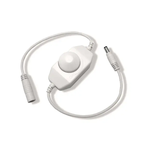 Inline LED Dimmer Switch - White Finish: White Width: 1.30" Height: 1.40" Length: 2.60"