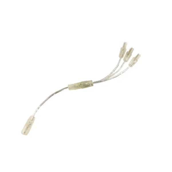 Wet Location Splitter Plug (9mm Plugs): 3-Way Finish: White Width: 0.30" Length: 8.00" Safety Listing: Wet Manufacturer Warranty: 2 Years