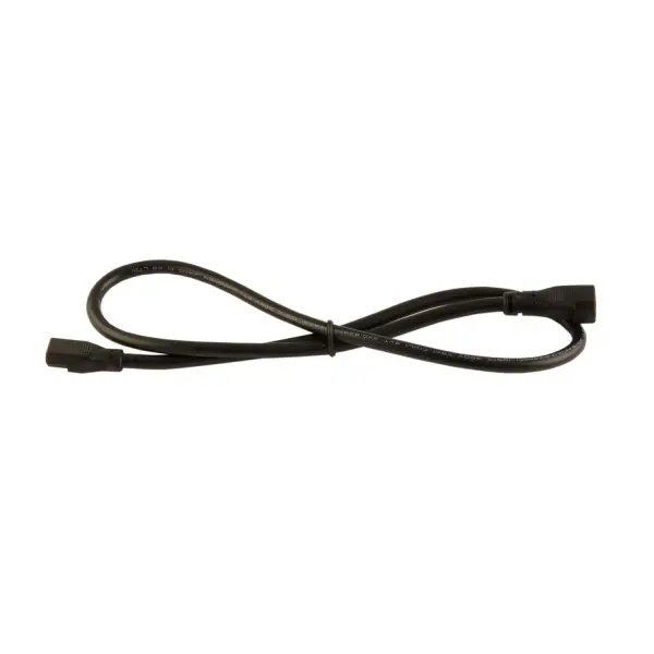 FENCER Extension Cable - Black, 24 in. Collection: Fencer Finish: Black Width: 0.66" Height: 0.42" Length: 24.00" Bulb Type: LED Voltage: 120.00 V Manufacturer Warranty: 3 Years