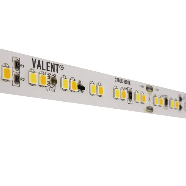 VALENT Warm Dim LED Tape Light, 400lm, 2700K-1800K, 16.4 ft. Spool Bulb Type: LED