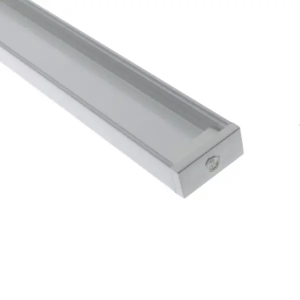 A slim-profile aluminum channel designed for seamless LED tape integration. The 96-inch length and compact 0.82" width make it ideal for under-cabinet, cove, and task lighting applications.