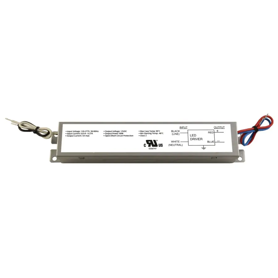 12V DC 60W Constant Voltage LED Driver
