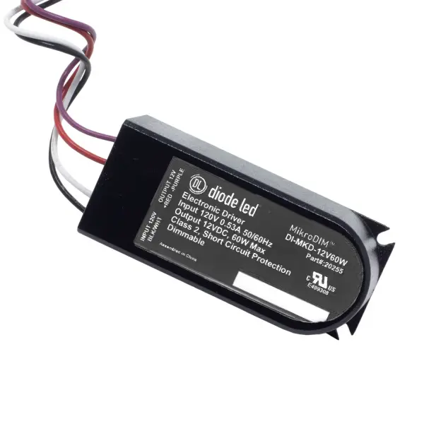 MikroDim Electronic Dimmable Driver - 12V, 60W