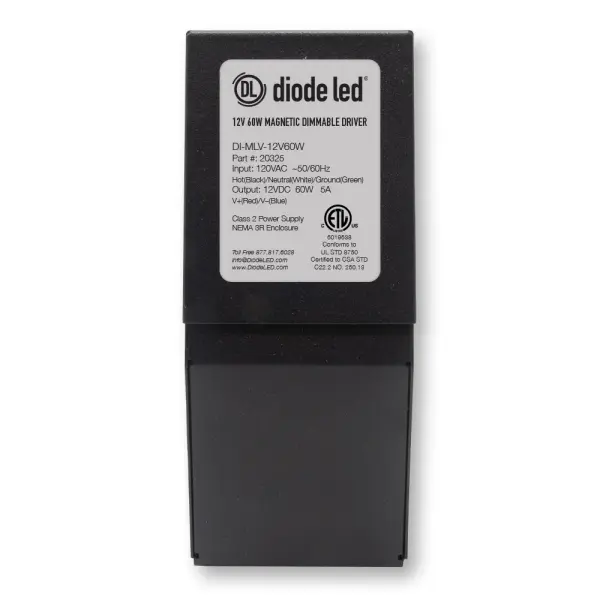 This 100W magnetic low voltage driver delivers reliable dimming performance for 12V lighting systems. Designed for compatibility with magnetic transformers and smooth dimming control across a wide range.