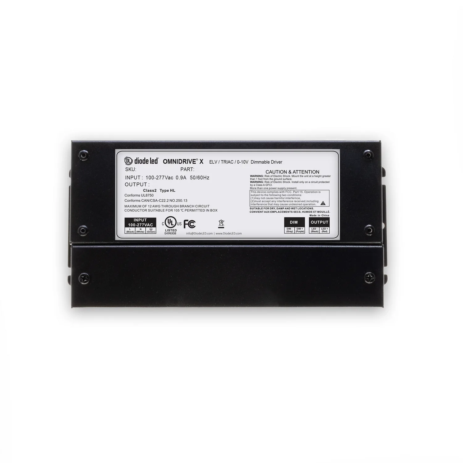 OMNIDRIVE X 12V 100W LED Dimmable Driver