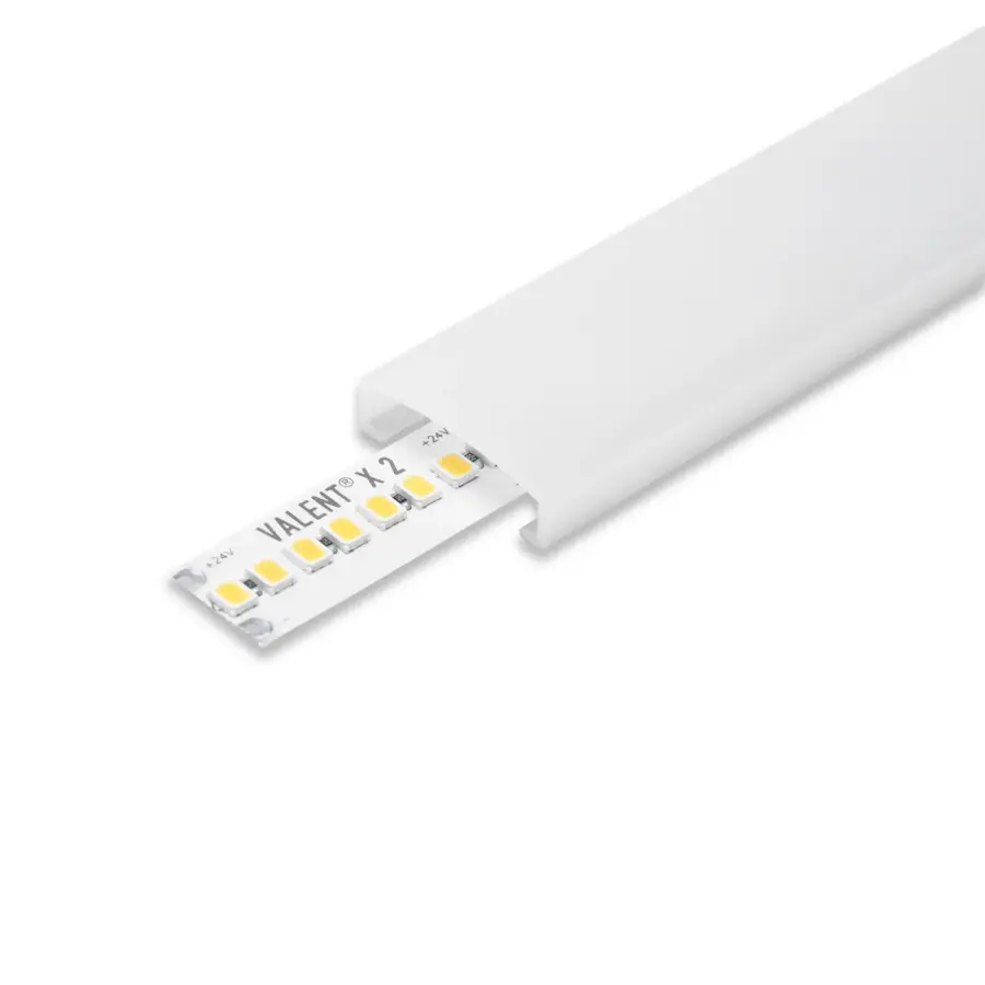 TAPEGUARD 14mm Frosted Tape Light Cover - 10 Pack