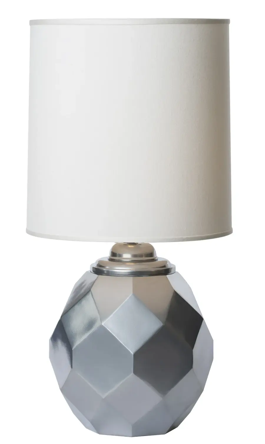 Elegant Cast Metal Lamp with Versatile Transitional Design