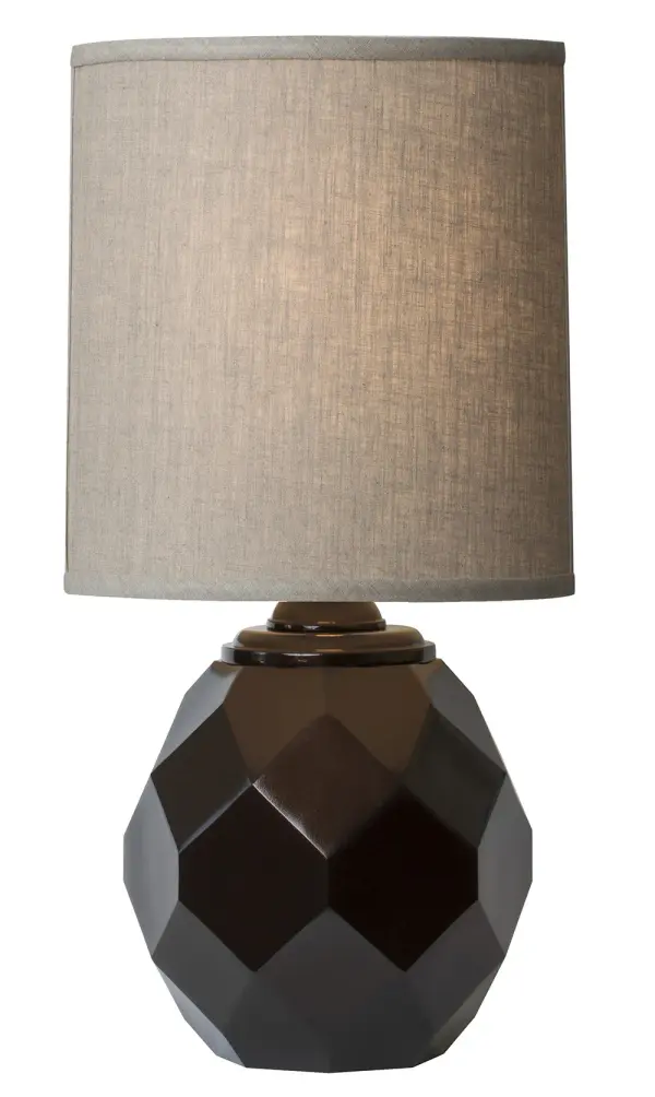 The Espresso table lamp combines substantial cast metal construction with a refined high gloss bronze finish and natural linen shade. At 29 inches tall, it provides excellent reading light while making a sophisticated design statement.